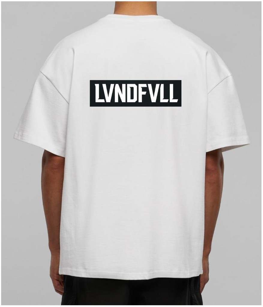 White LVNDFVLL tee